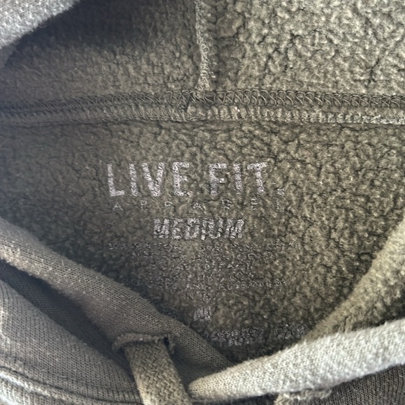 Live Fit LVFT green cropped hoodie size medium - Picture 6 of 6